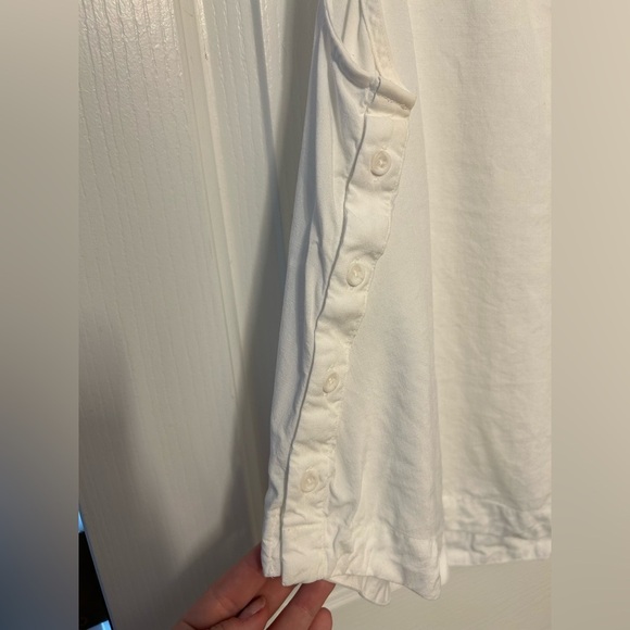Anthropologie Cloth & Stone White Sleeveless Blouse with Buttons Size Small - Picture 3 of 7